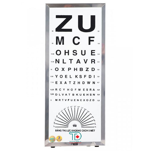 Các loại bảng đo thị lực mắt cận thị chính xác nhất, hướng dẫn sử dụng 2